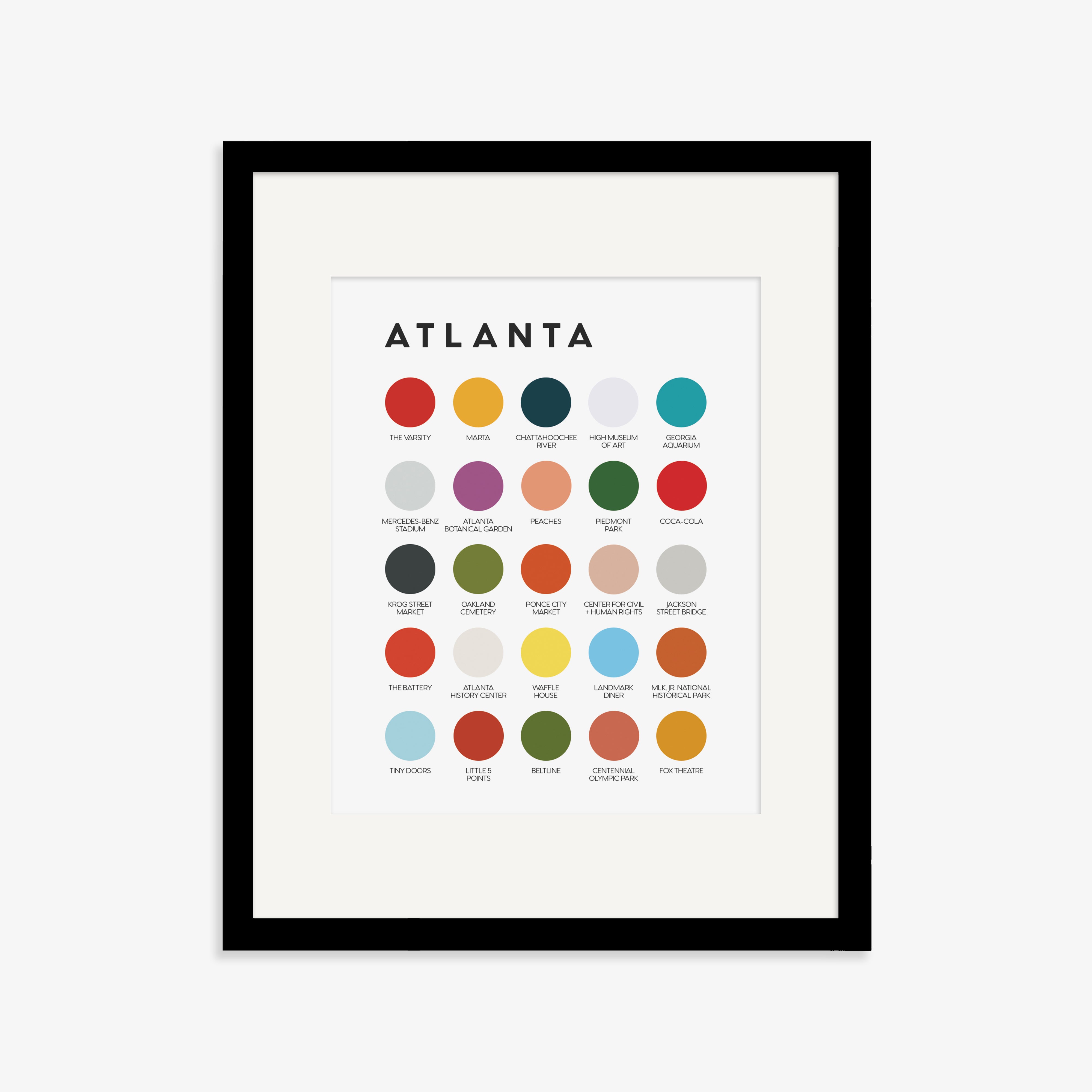 Atlanta Color Palette Print – Lunch City Studio
