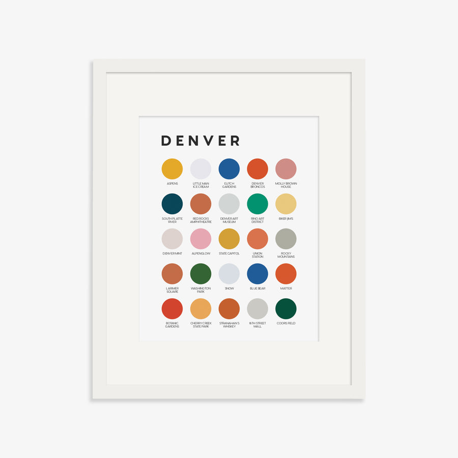 Denver Color Palette Print