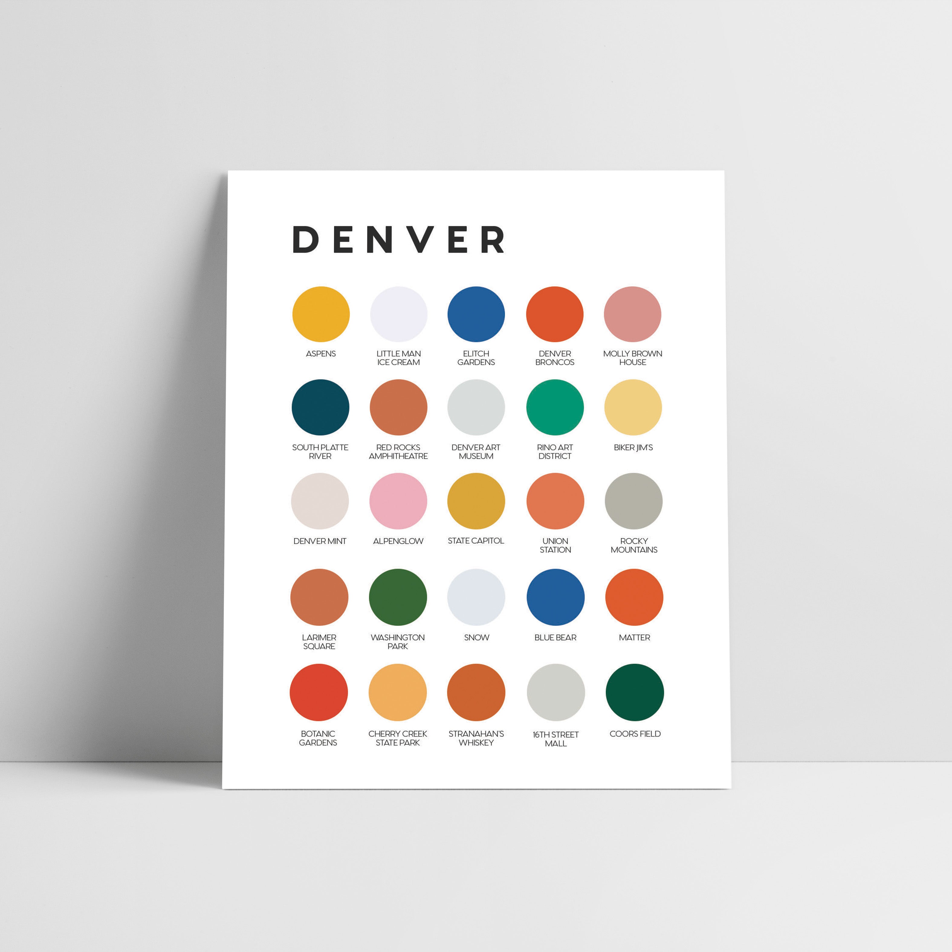 Atlanta Color Palette Print -  Denmark