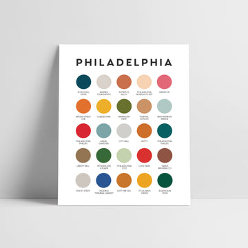 Philadelphia Color Palette Print
