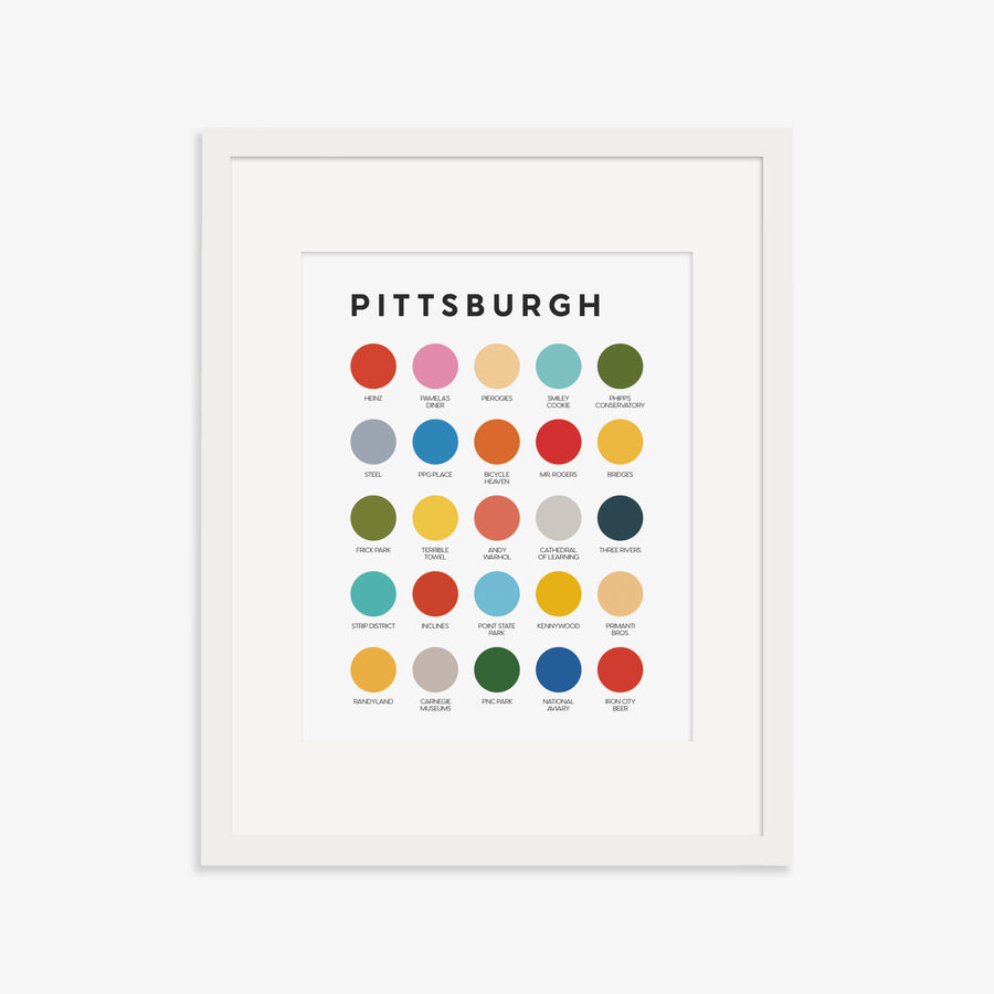 Pittsburgh Color Palette Print