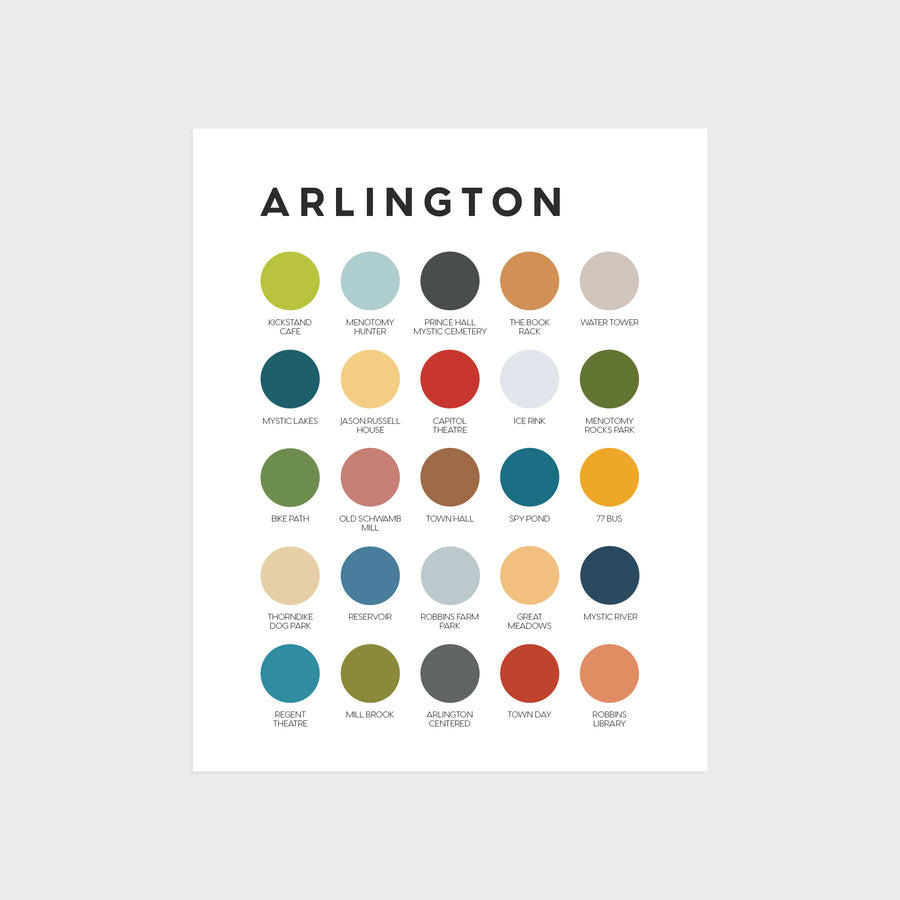 Arlington Color Palette Print