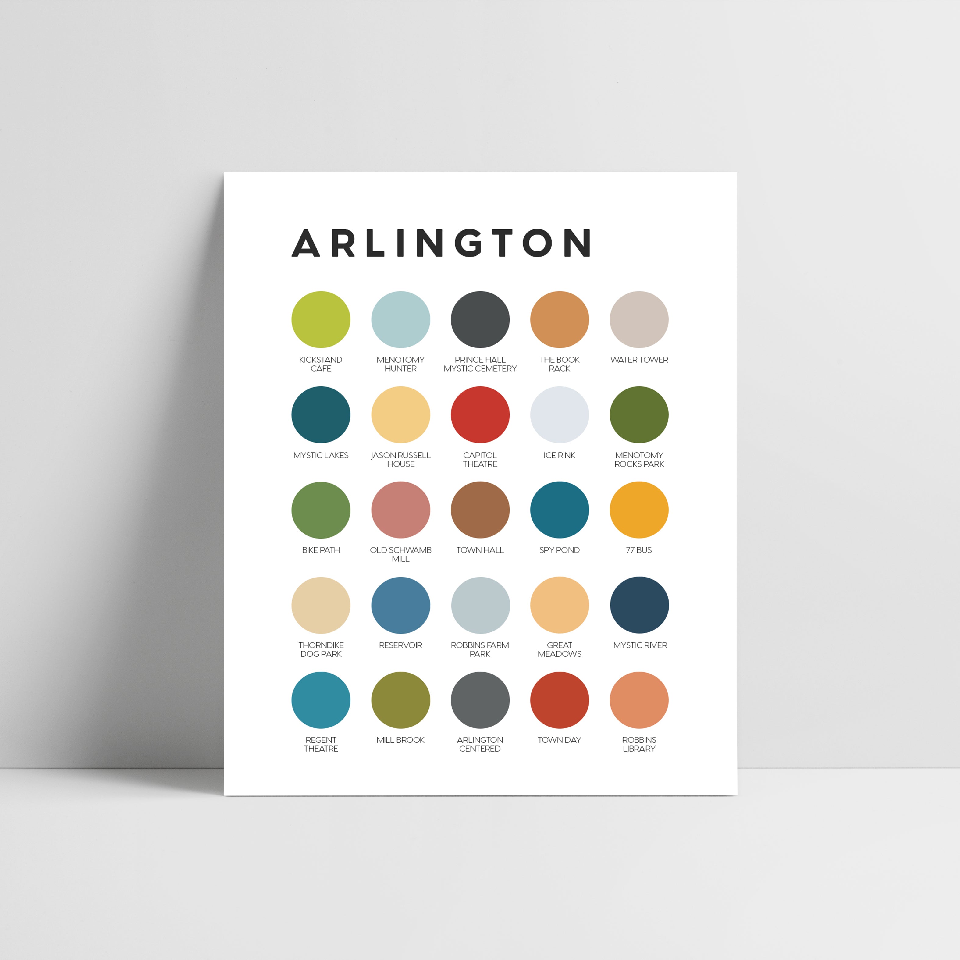 Arlington Color Palette Print – Lunch City Studio