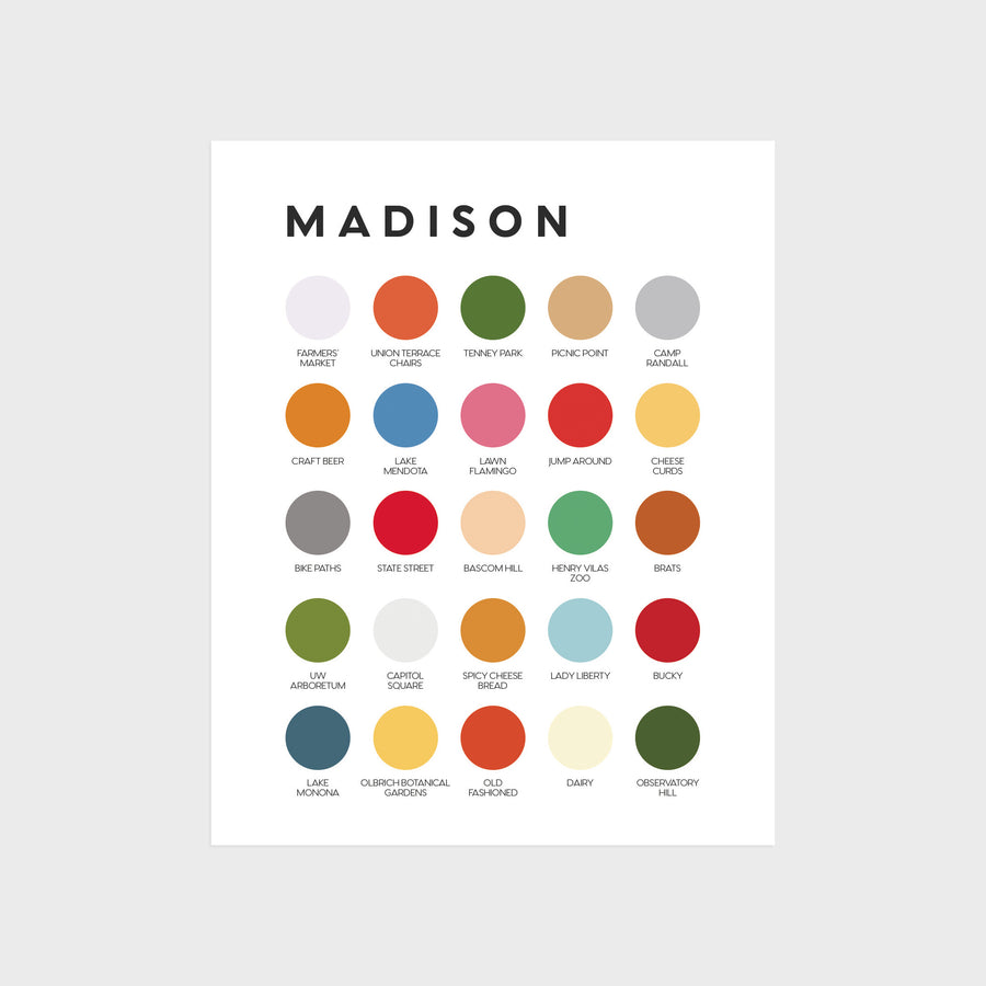 Madison Color Palette Print