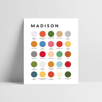 Madison Color Palette Print