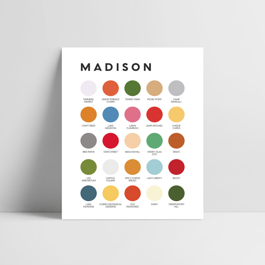 Madison Color Palette Print