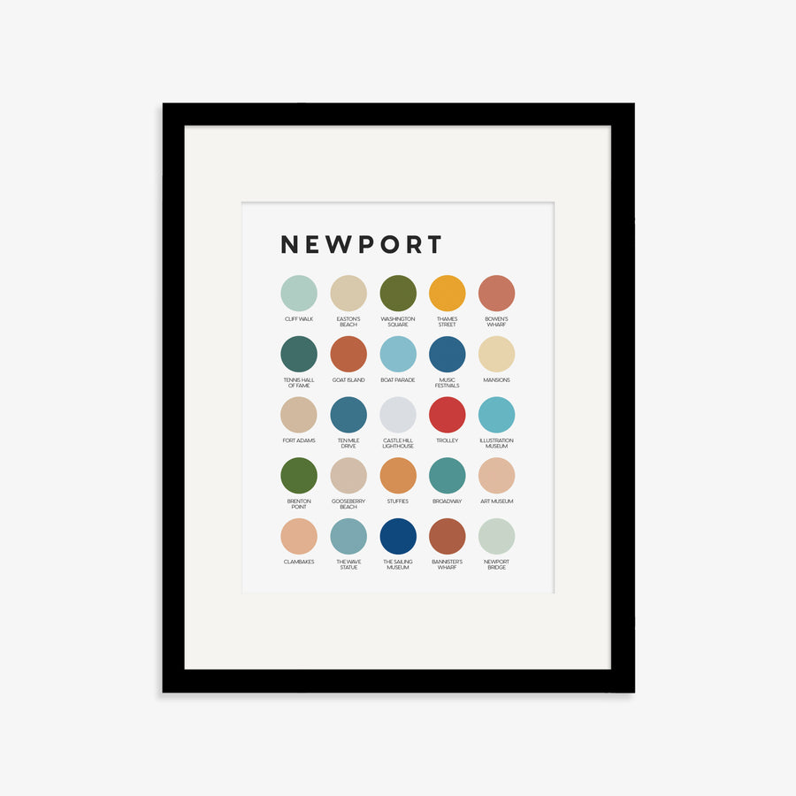 Newport Color Palette Print
