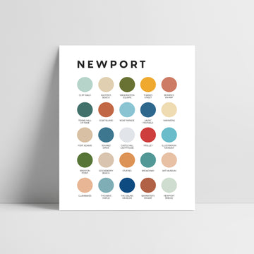 Newport Color Palette Print