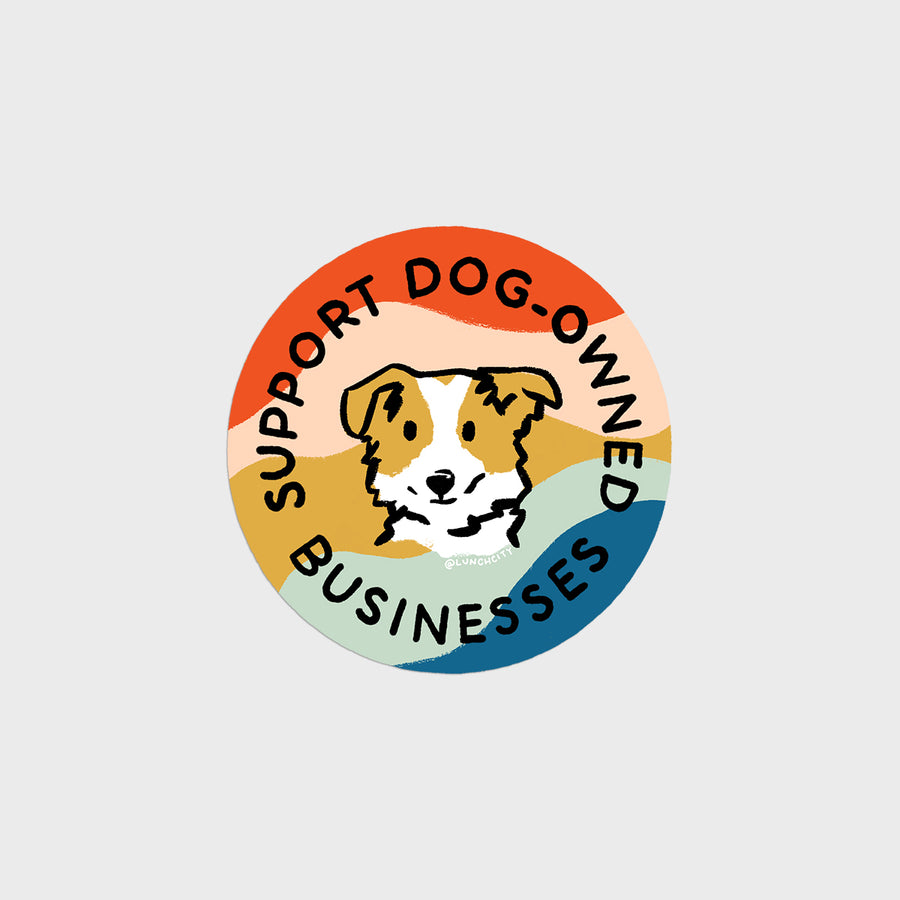 Support Dog-Owned Businesses Sticker