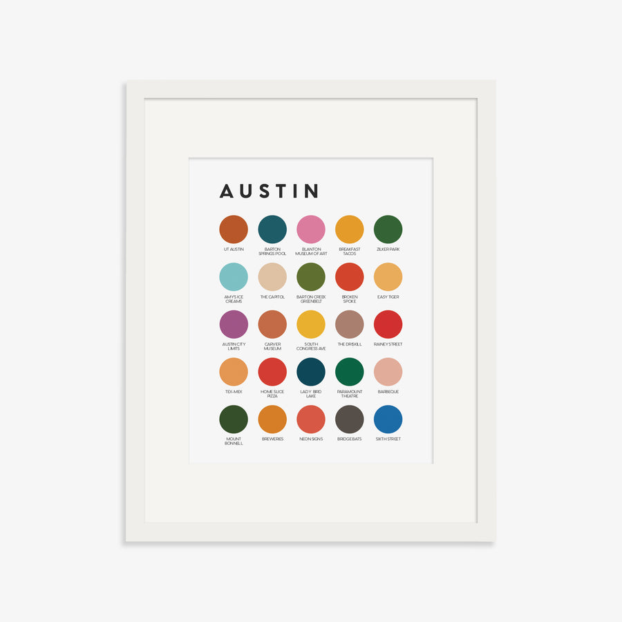 Austin Color Palette Print