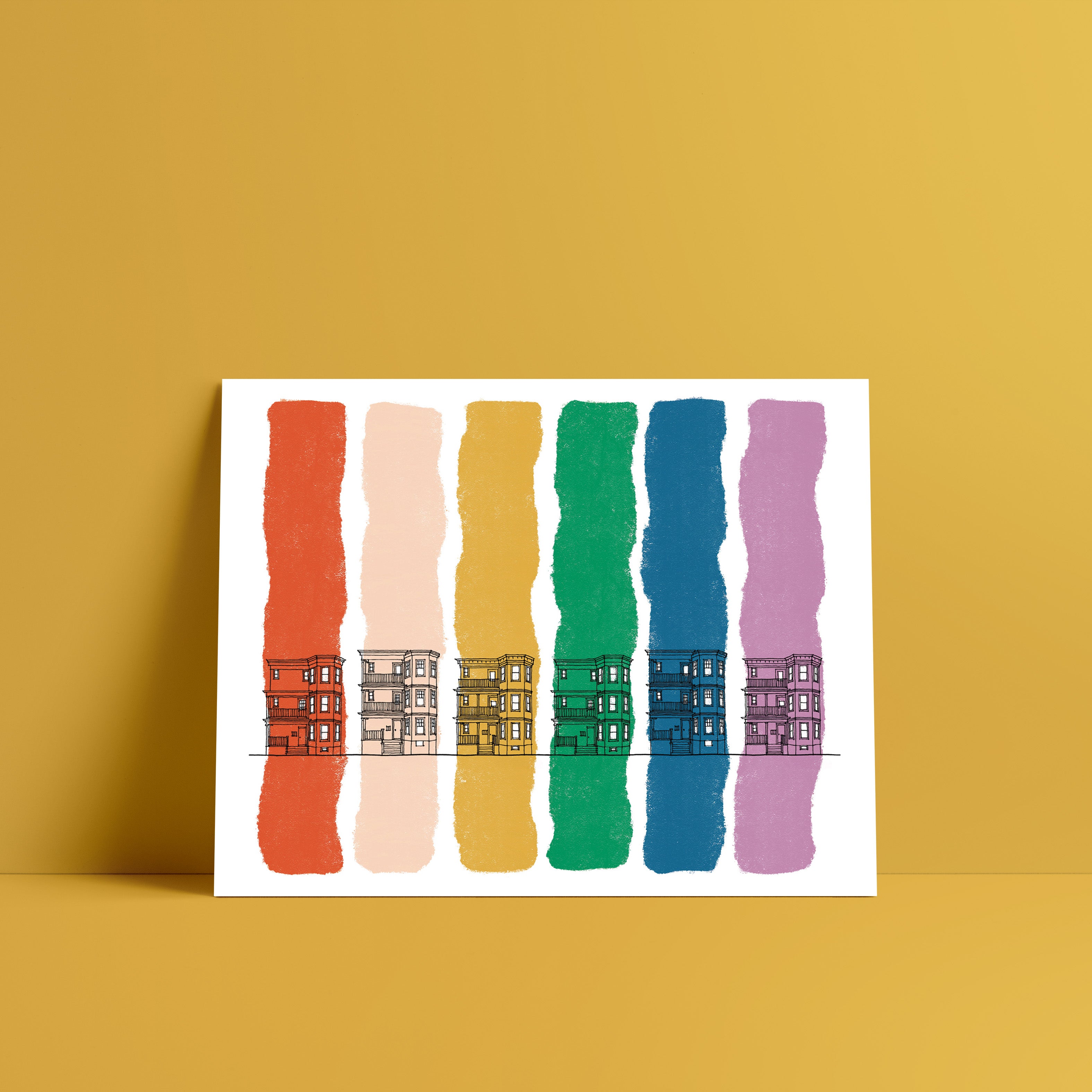 Triple Decker Rainbow Print – Lunch City Studio