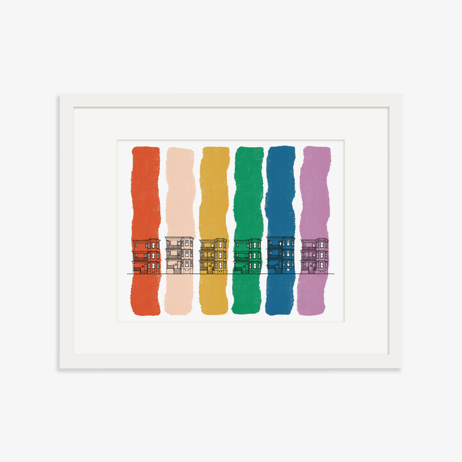 Triple Decker Rainbow Print