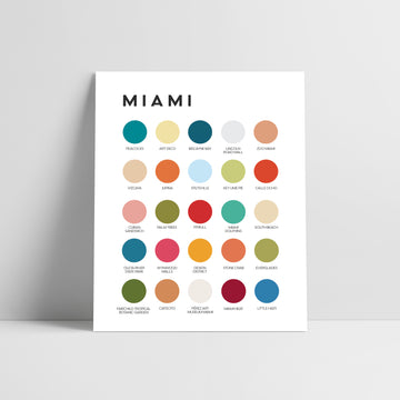 Miami Color Palette Print