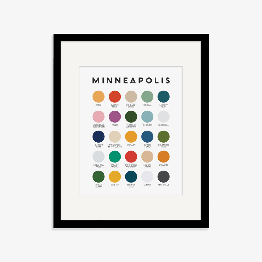 Minneapolis Color Palette Print