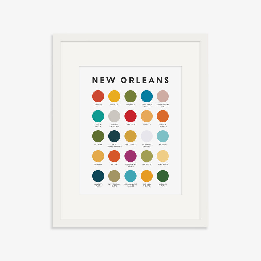 New Orleans Color Palette Print