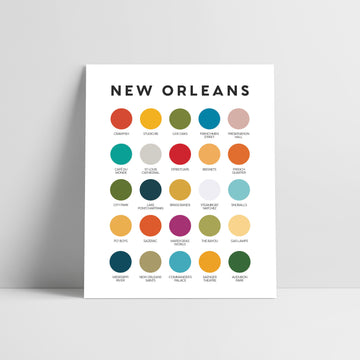 New Orleans Color Palette Print