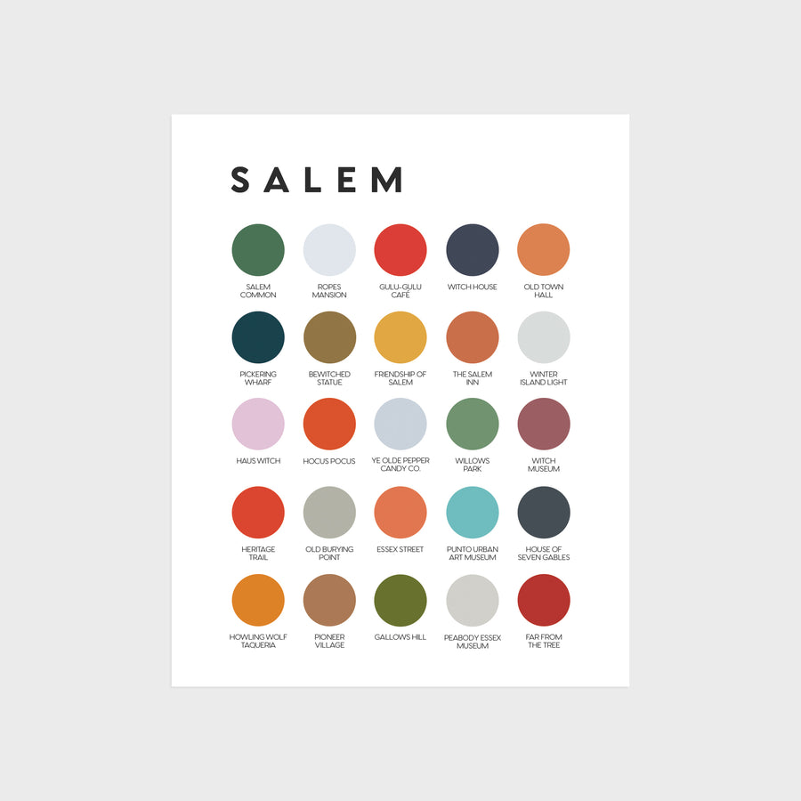 Salem Color Palette Print