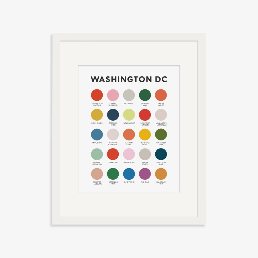 Washington DC Color Palette Print