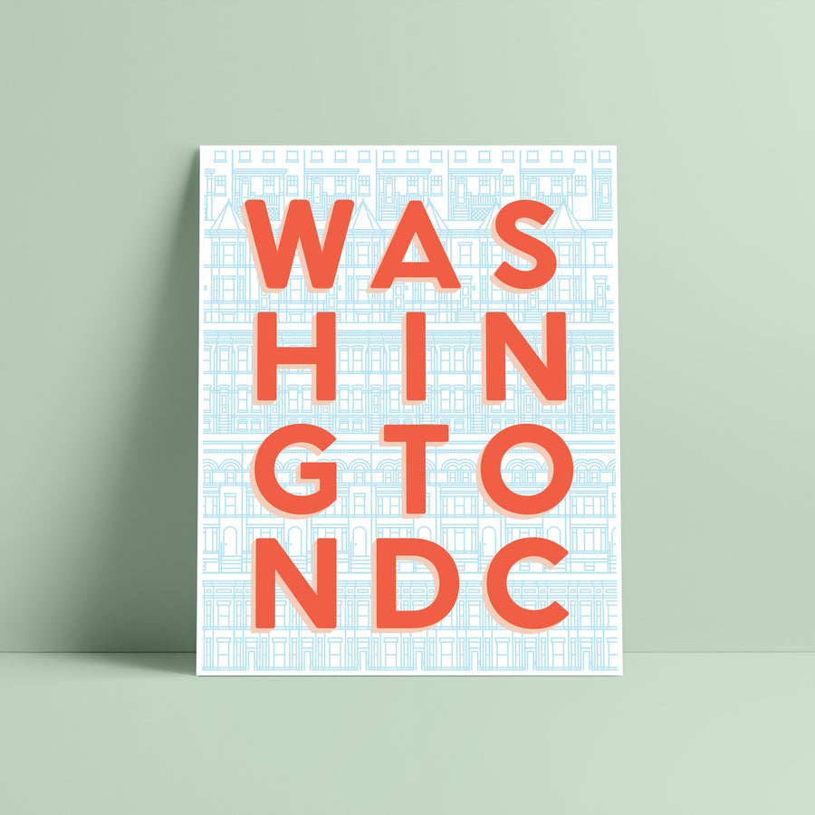 Washington DC Typography Print