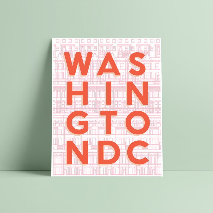Washington DC Typography Print