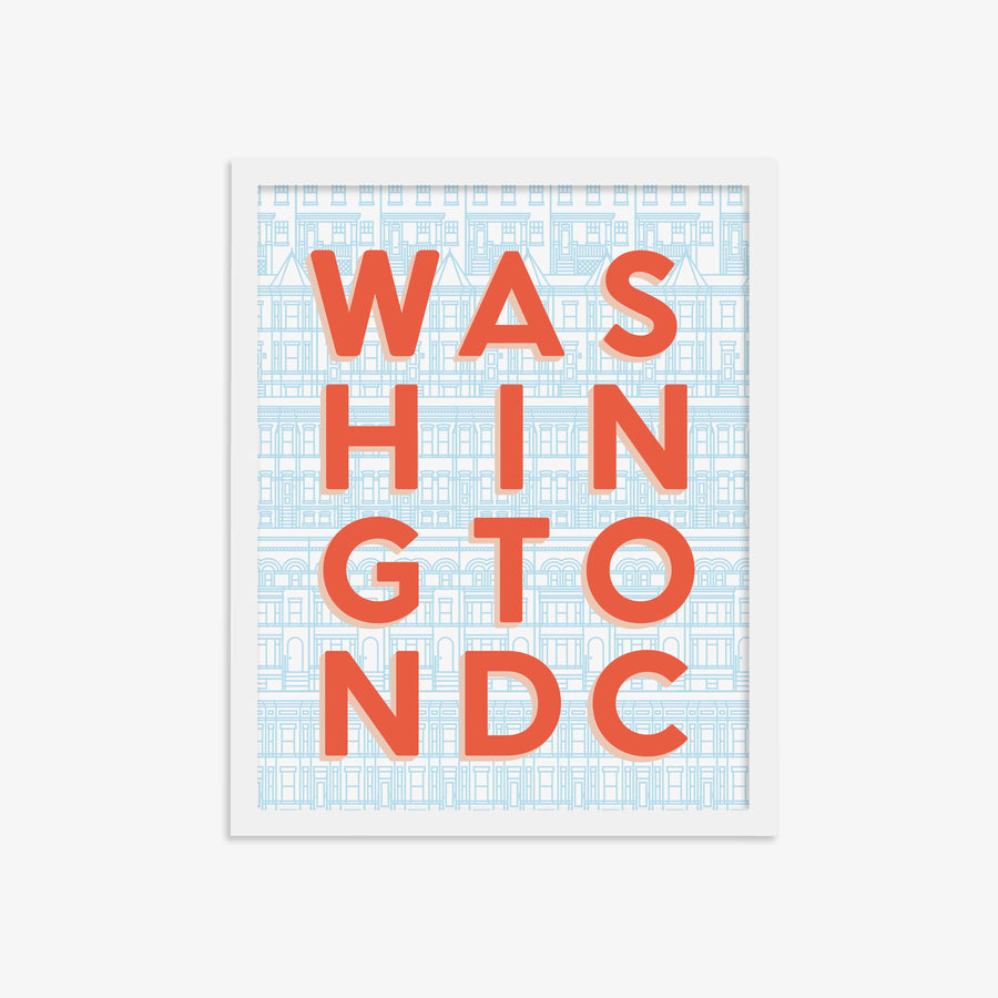 Washington DC Typography Print