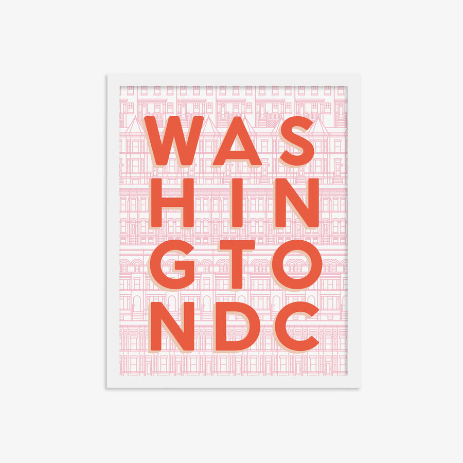 Washington DC Typography Print