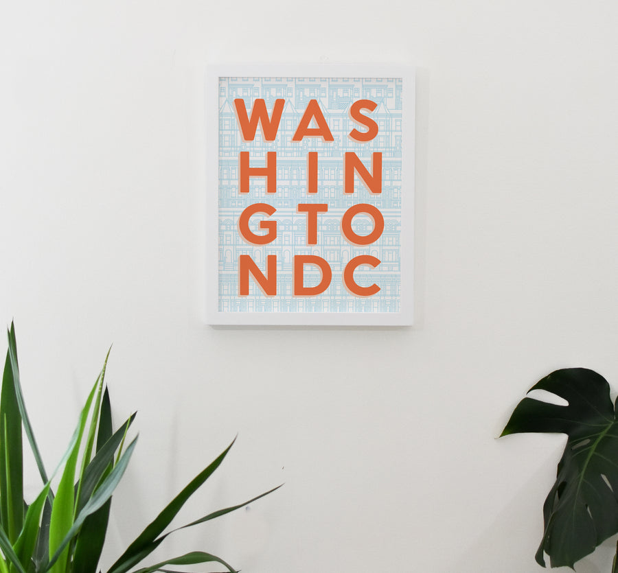Washington DC Typography Print