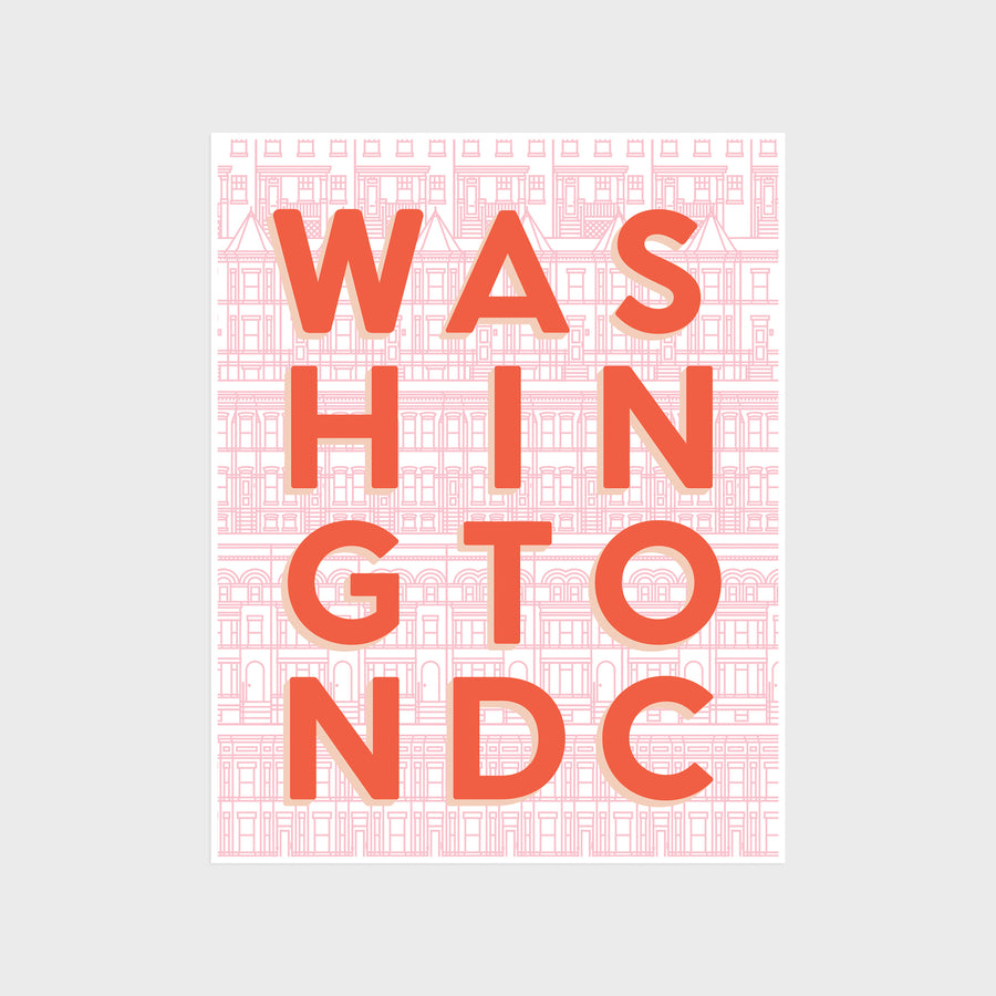 Washington DC Typography Print